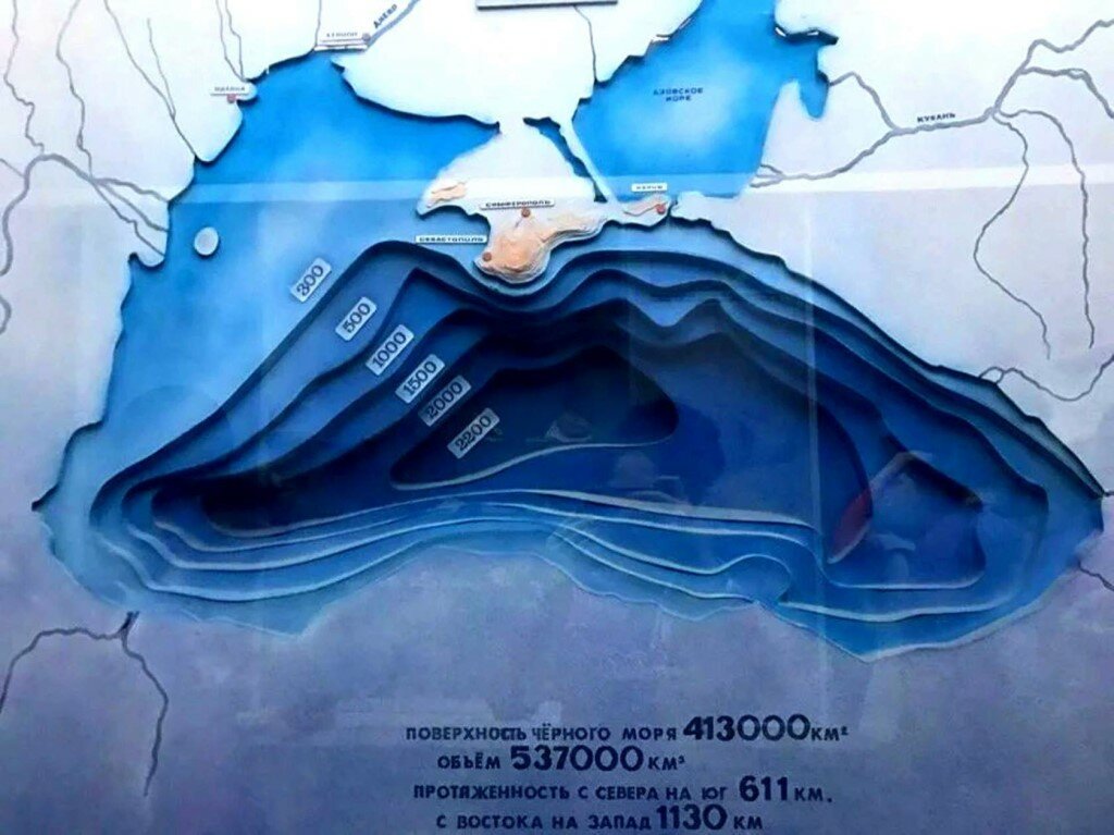 Огромная котловина Черного моря и немного информации о ней